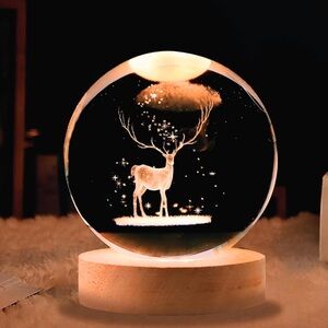 Enchanted Deer Crystal ball night light